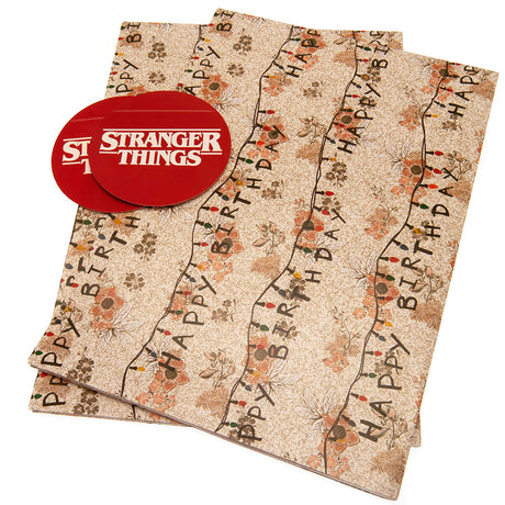 Stranger Things Gift Wrap: 1 - Gift Wrap & Bags By Stranger Things