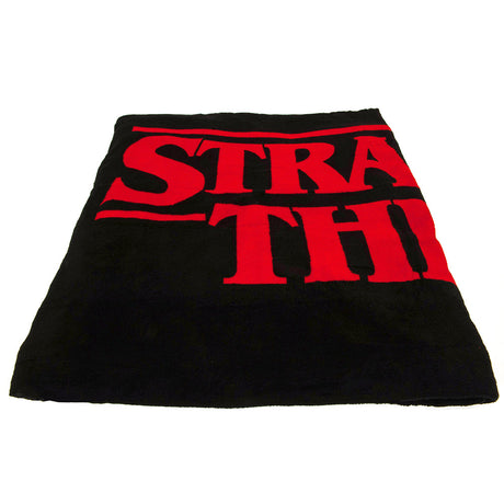 Stranger Things Premium Fleece Blanket Logo: 2 - Blankets By Stranger Things