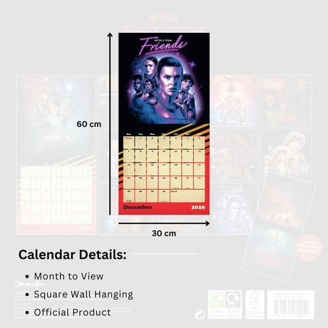 Stranger Things Square Calendar 2026: 5 - Calendars By Stranger Things