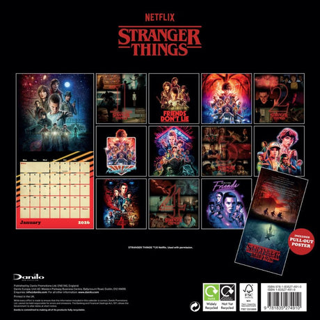 Stranger Things Square Calendar 2026: 4 - Calendars By Stranger Things