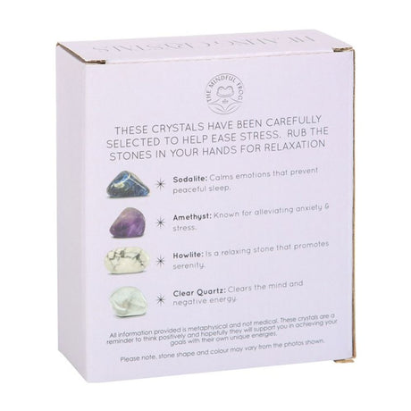 Stress Healing Crystal Set with Moon Trinket Dish: 6 - By Gift Moments