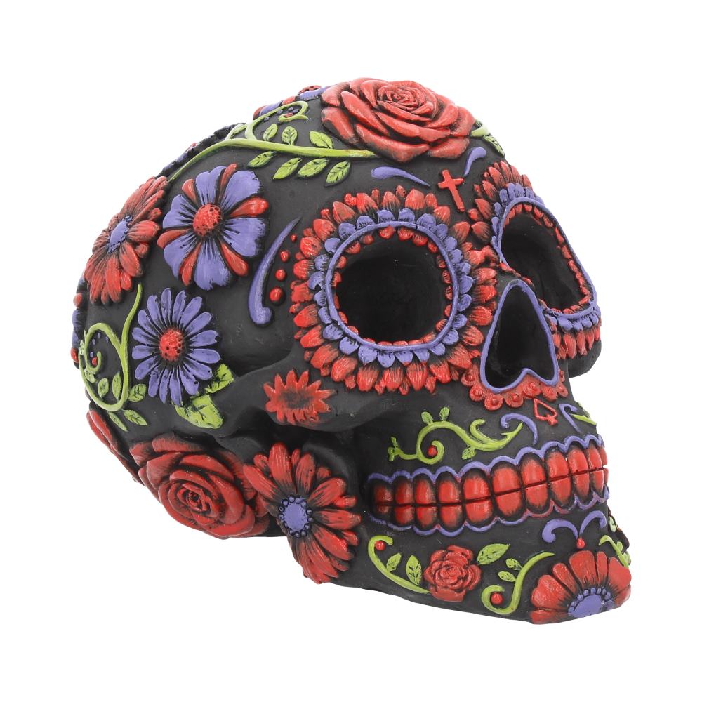 Sugar Blooms Skull Ornament 18cm: 2 - Figurines Medium (15-29cm) By NN Designs