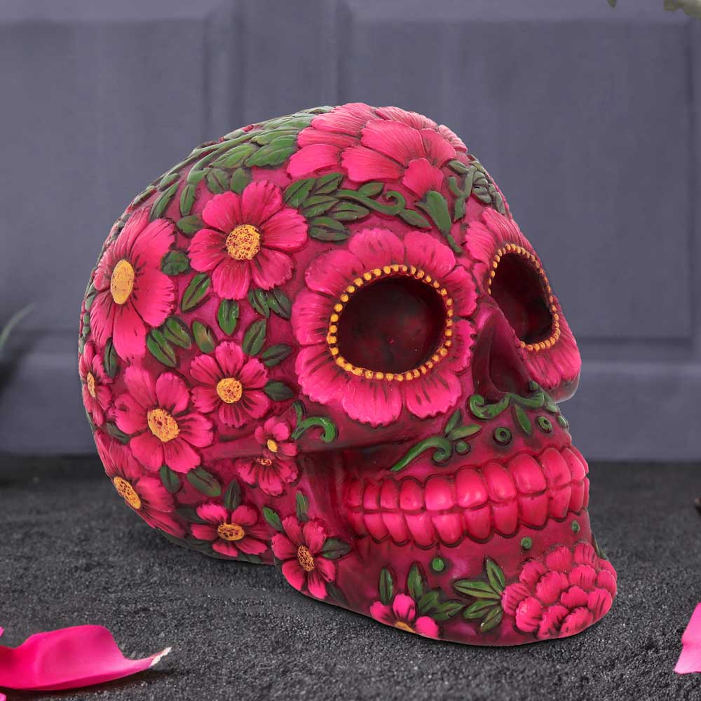 Sugar Blossom Pink Skull 14.5cm: 1 - Figures & Collectables By Gift Moments