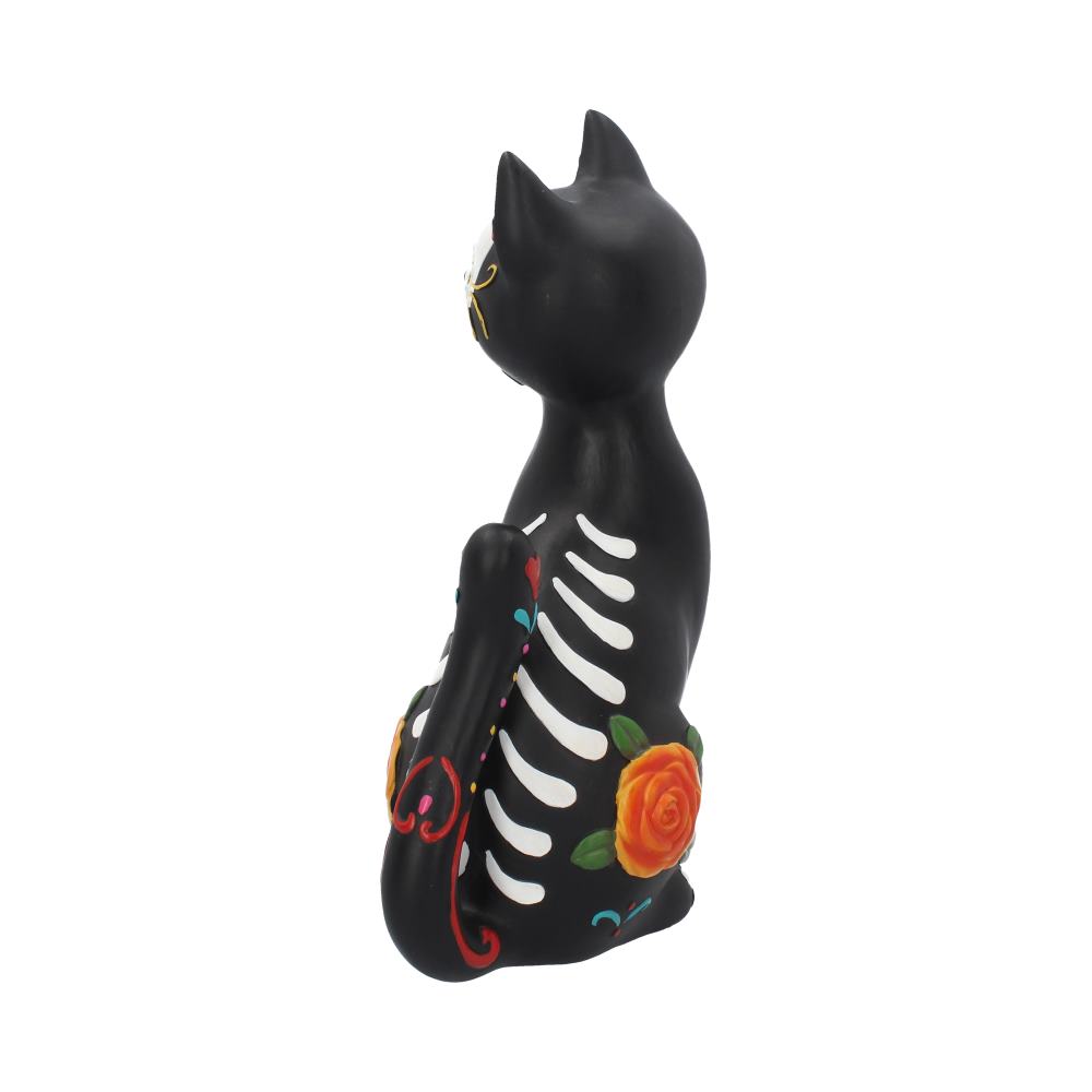 Sugar Kitty Figurine Day of the Dead Cat Ornament: 4 - Figurines Medium (15-29cm) By Gift Moments