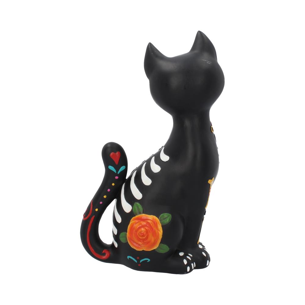 Sugar Kitty Figurine Day of the Dead Cat Ornament: 5 - Figurines Medium (15-29cm) By Gift Moments