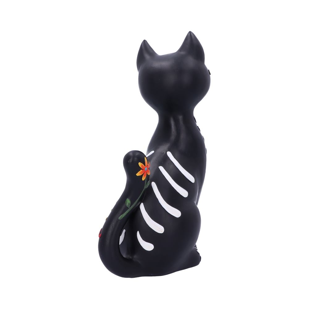 Sugar Puss Figurine Day of the Dead Cat Ornament: 4 - Figurines Medium (15-29cm) By Gift Moments