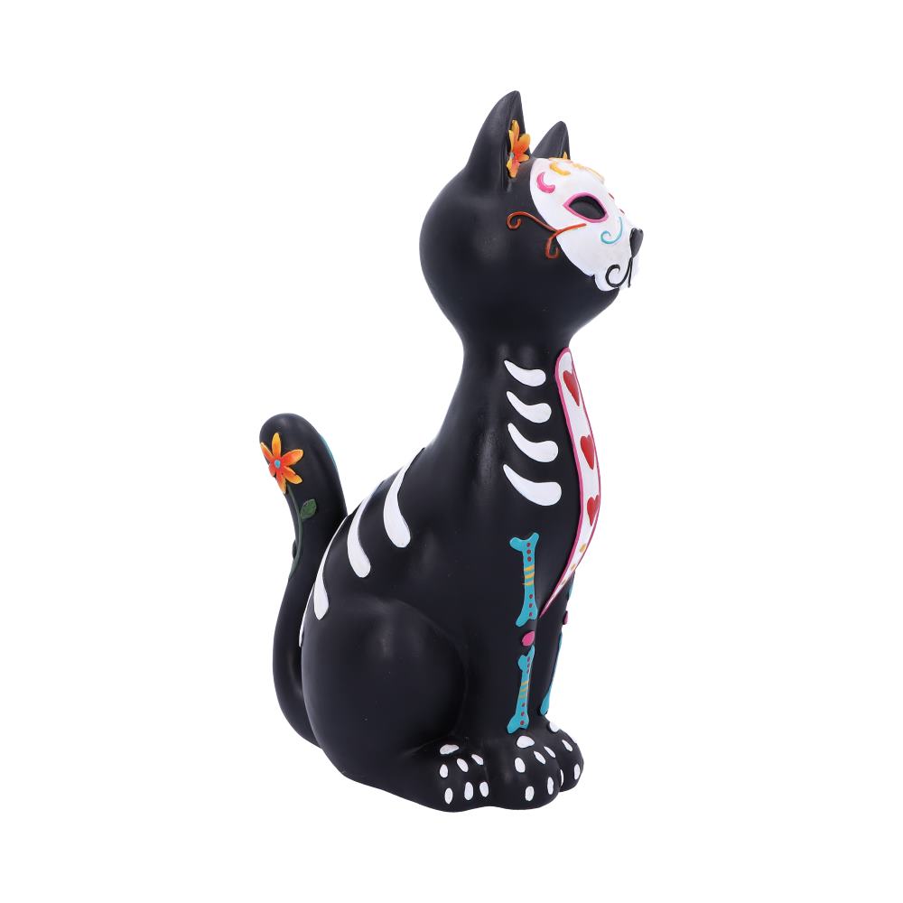 Sugar Puss Figurine Day of the Dead Cat Ornament: 5 - Figurines Medium (15-29cm) By Gift Moments