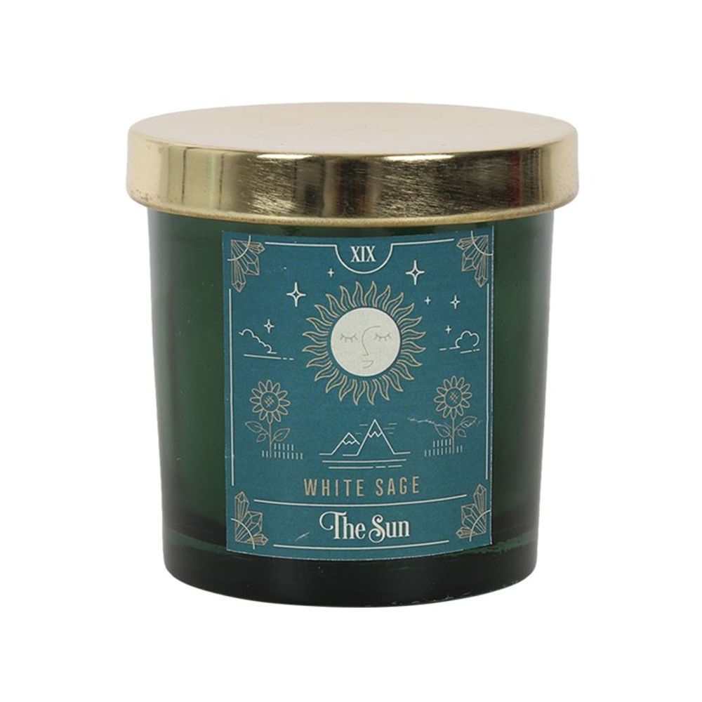 The Sun White Sage Tarot Candle: 1 - Candles By Gift Moments