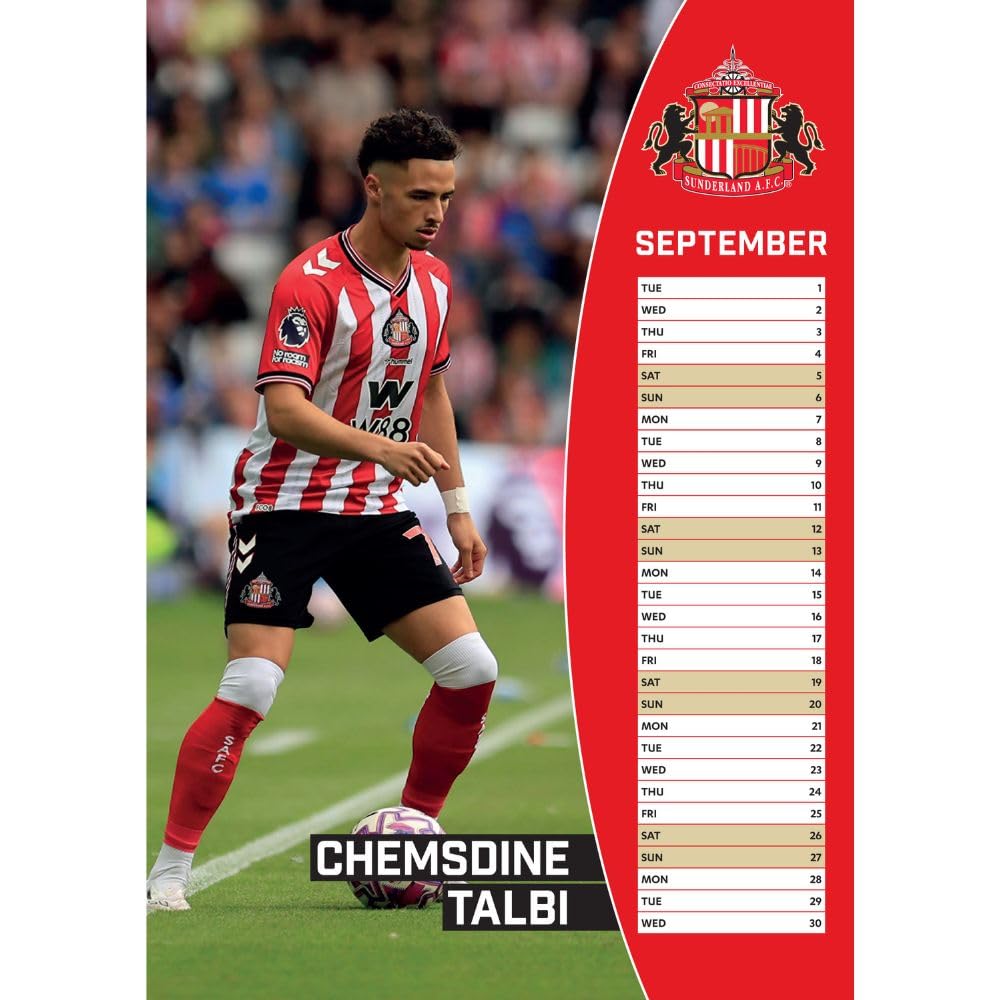 Sunderland AFC A3 Calendar 2026: 3 - Calendars By Sunderland