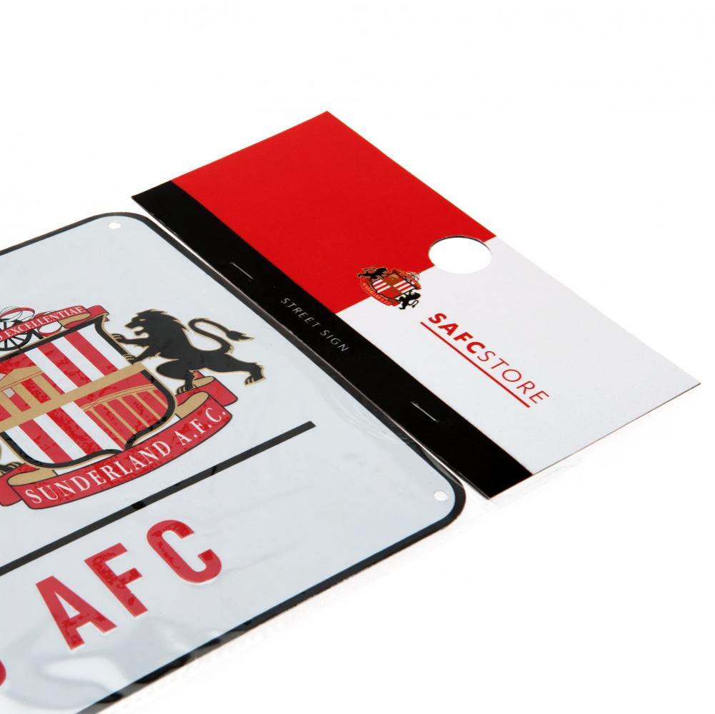 Sunderland AFC White Street Sign - Shop Signs & Plaques At Gift Moments - 3