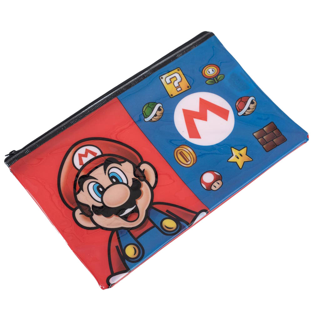 Super Mario Essential Pencil Case: 2 Pencil Cases & Sets By Super Mario