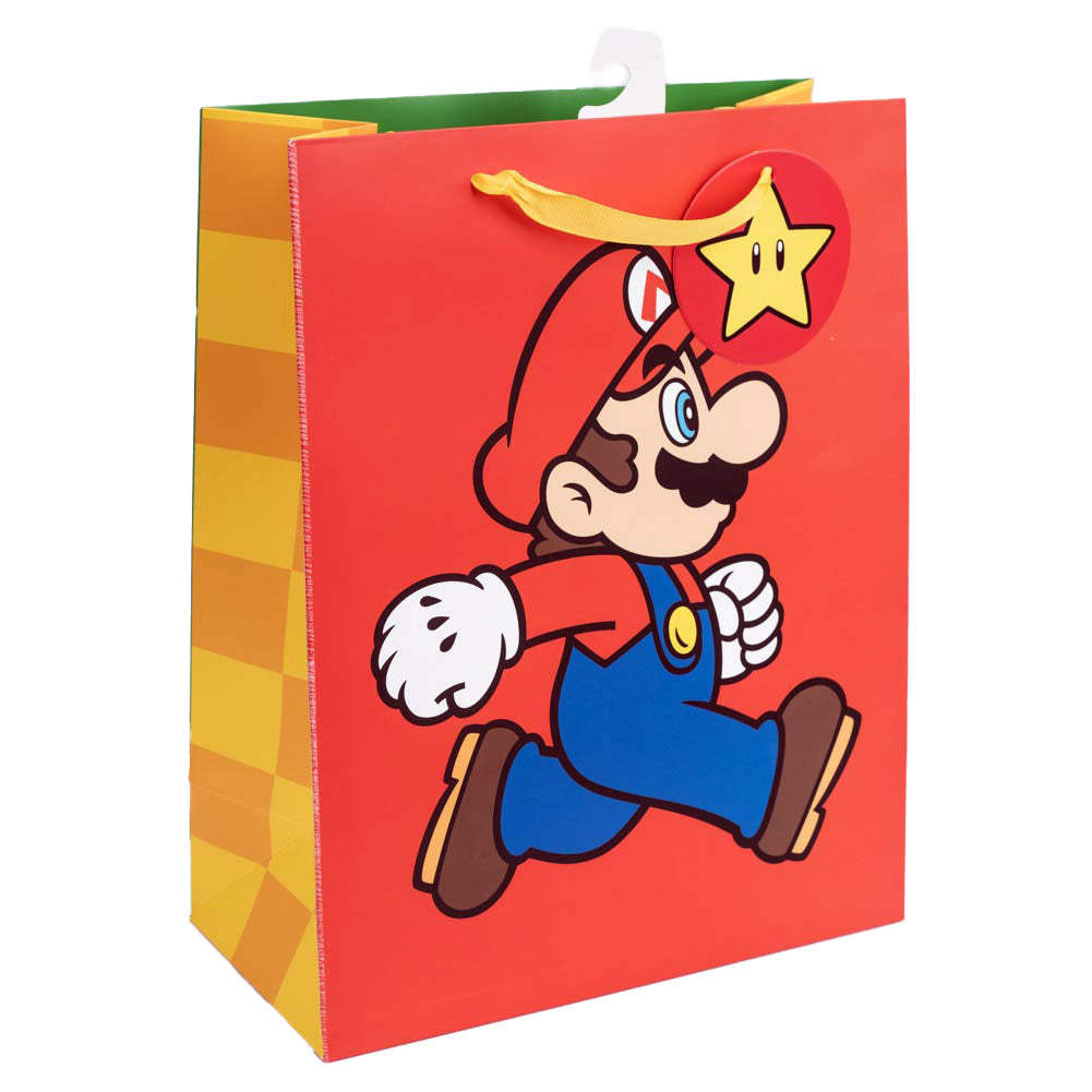 Super Mario Medium Gift Bag: 1 Gift Wrap & Bags By Super Mario