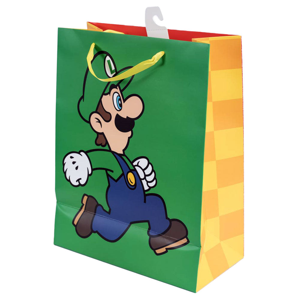 Super Mario Medium Gift Bag: 2 Gift Wrap & Bags By Super Mario