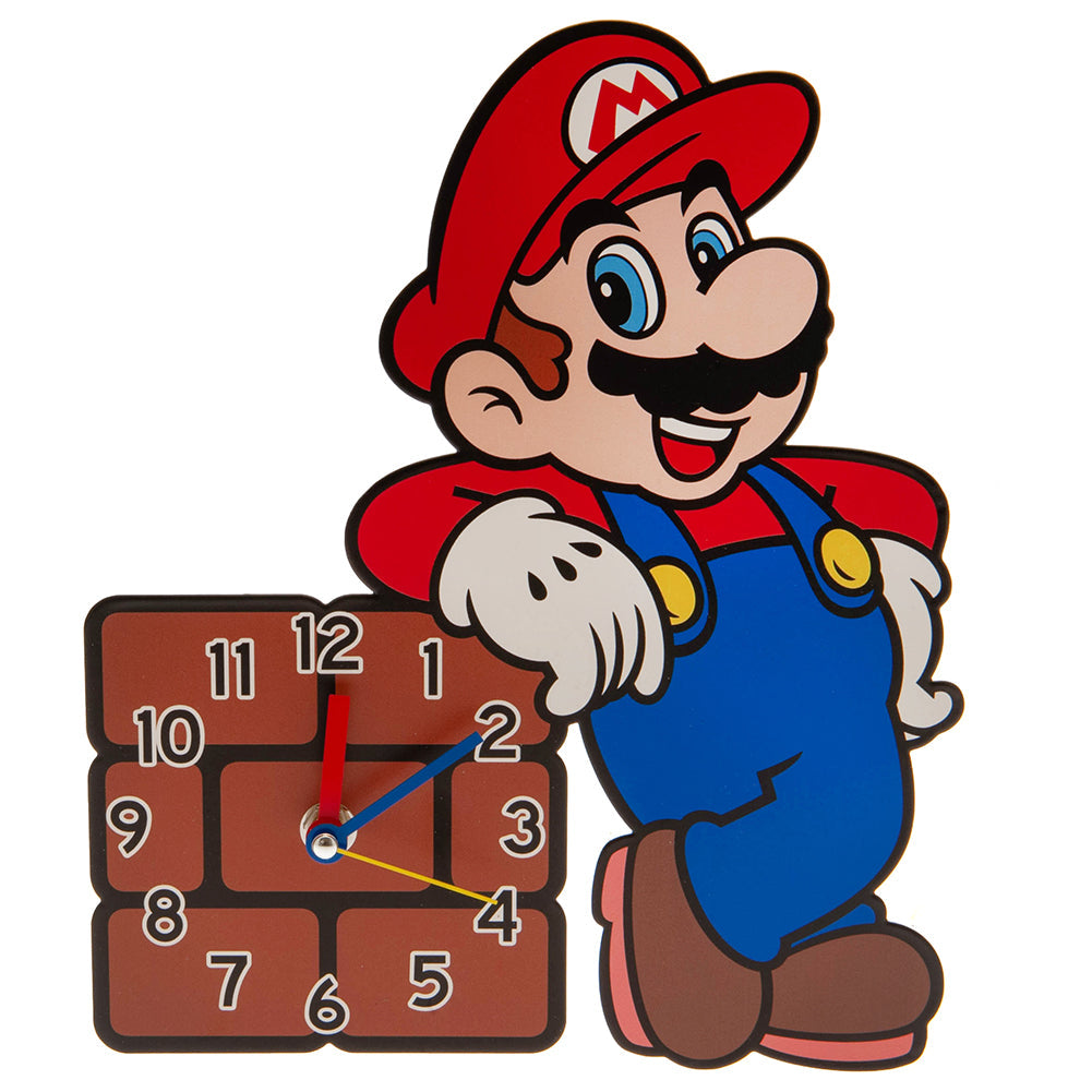 Super Mario Premium Metal Wall Clock: 1 - Clocks By Super Mario