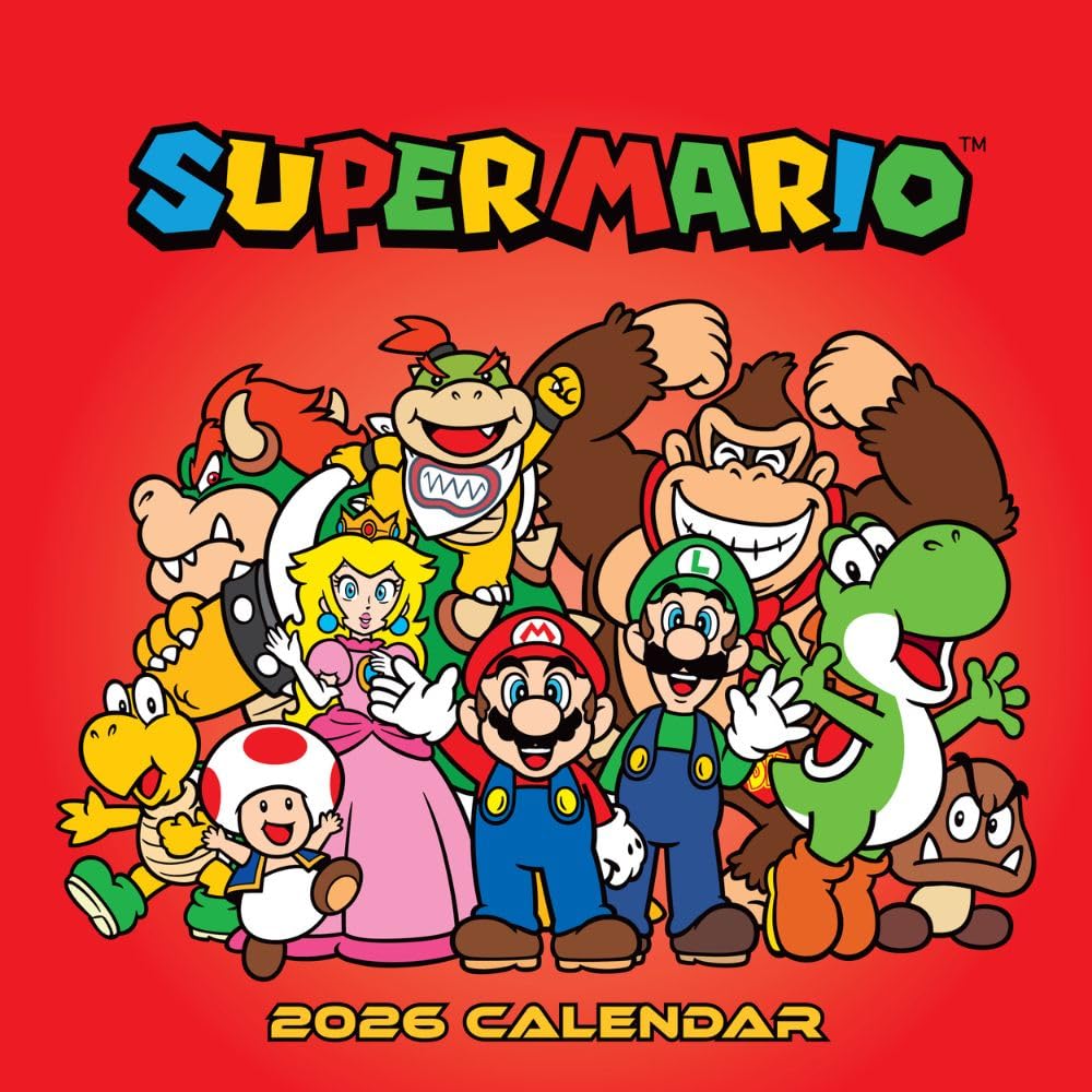Super Mario Square Calendar 2026: 1 - Calendars By Super Mario