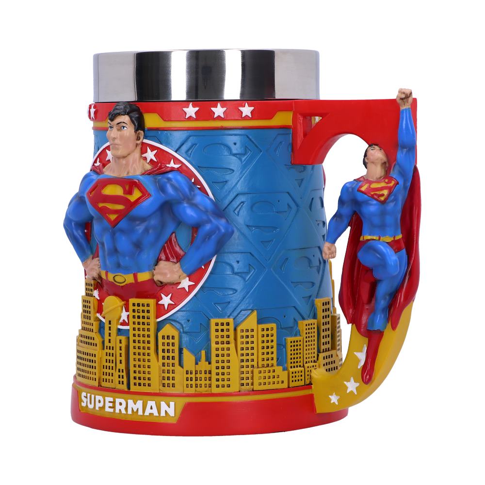 Superman Man of Steel City Skyline Tankard: 4 - Tankards By Superman