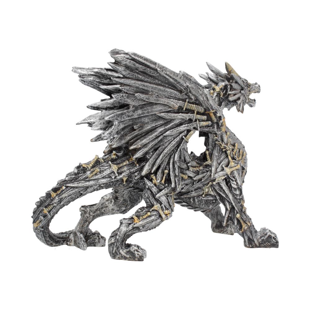 Swordwing Silver Dragon Sword Blade Figurine: 4 Figures & Collectables By Gift Moments