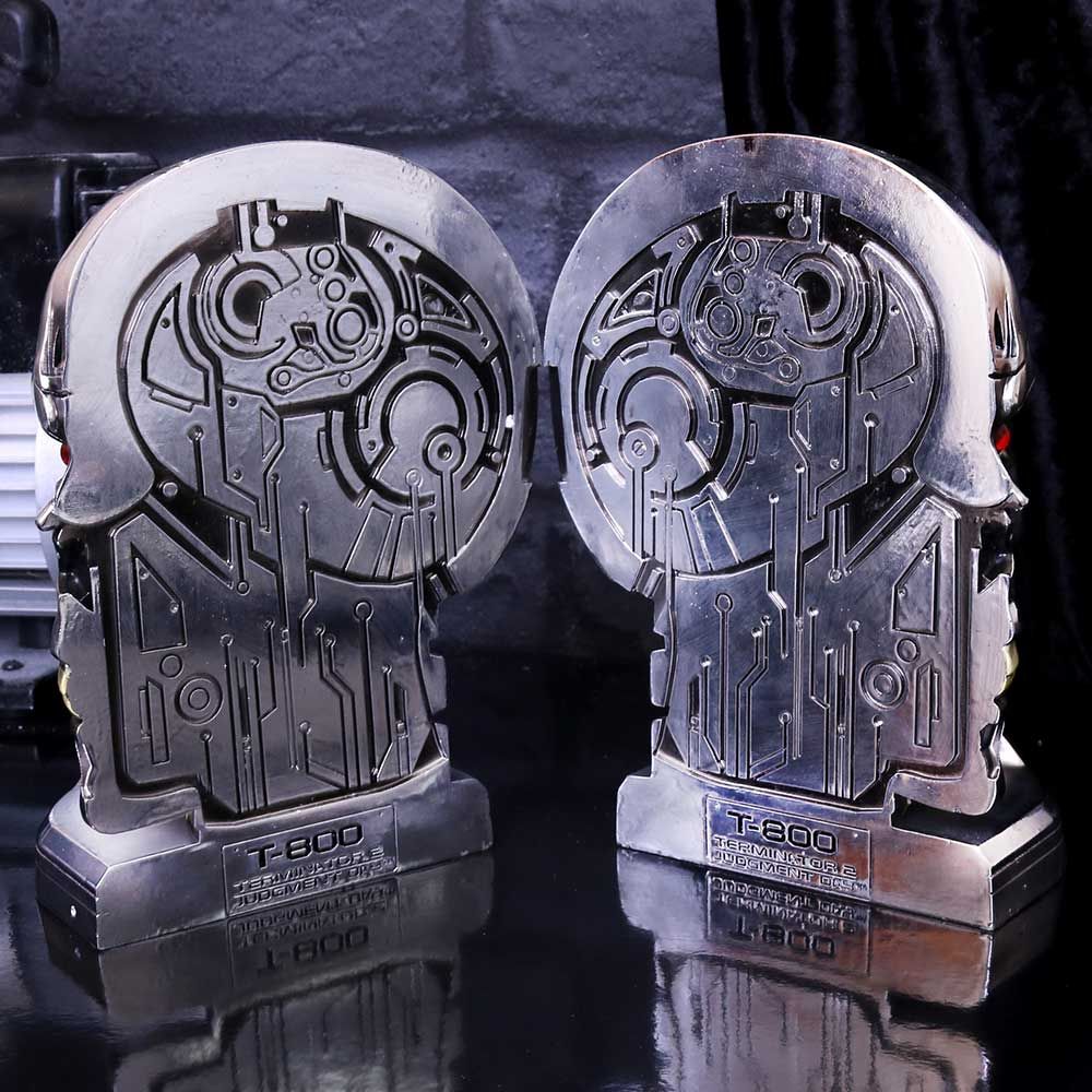 T-800 Terminator 2 Judgement Day T2 Head Bookends - Shop Bookends At Gift Moments - 2