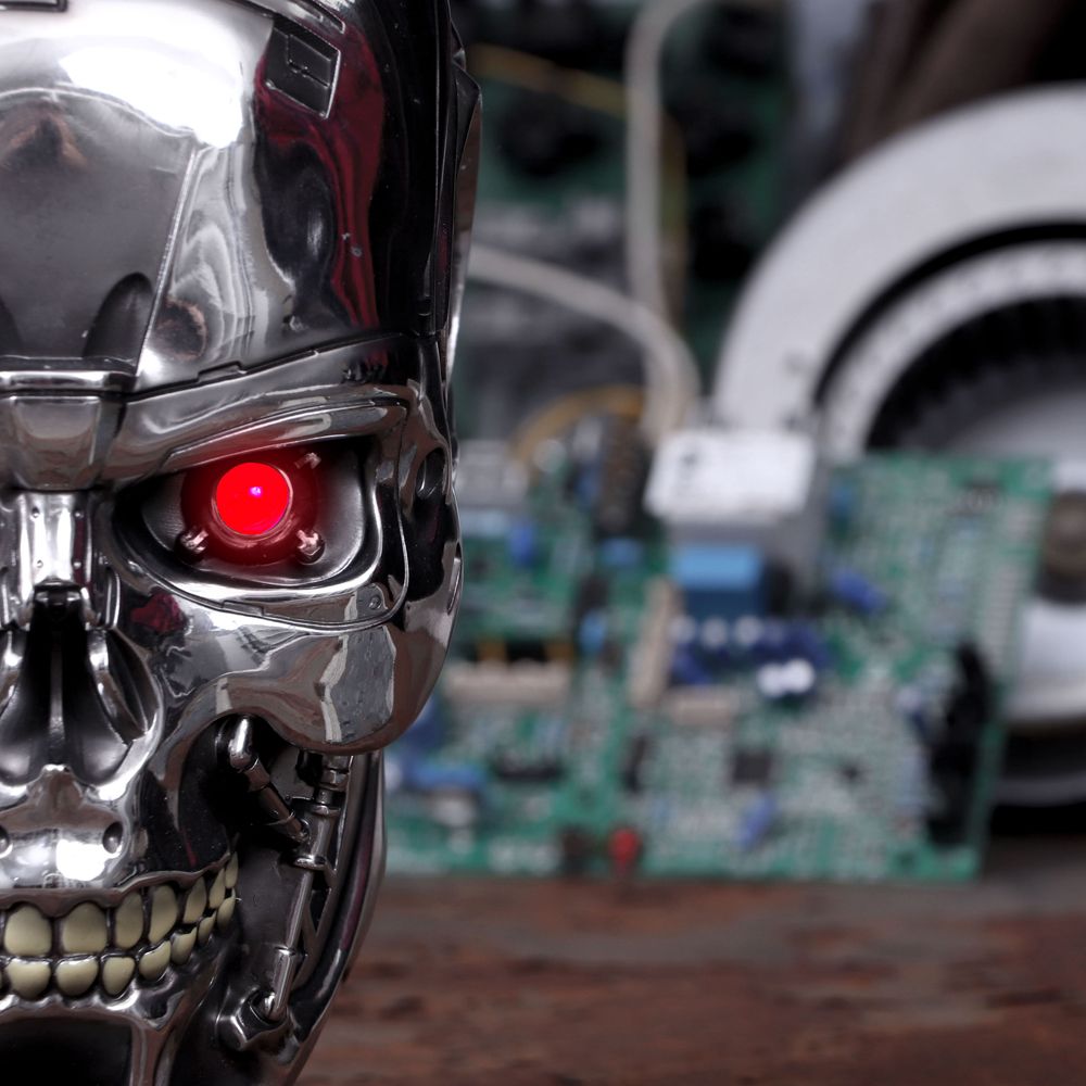 T-800 Terminator Head Wall Mounted Plaque: 2 - Signs & Plaques By Terminator 2