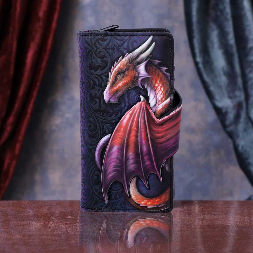 Take Flight Flying Gold Dragon Embossed Purse: 1 - Purses By NN Designs