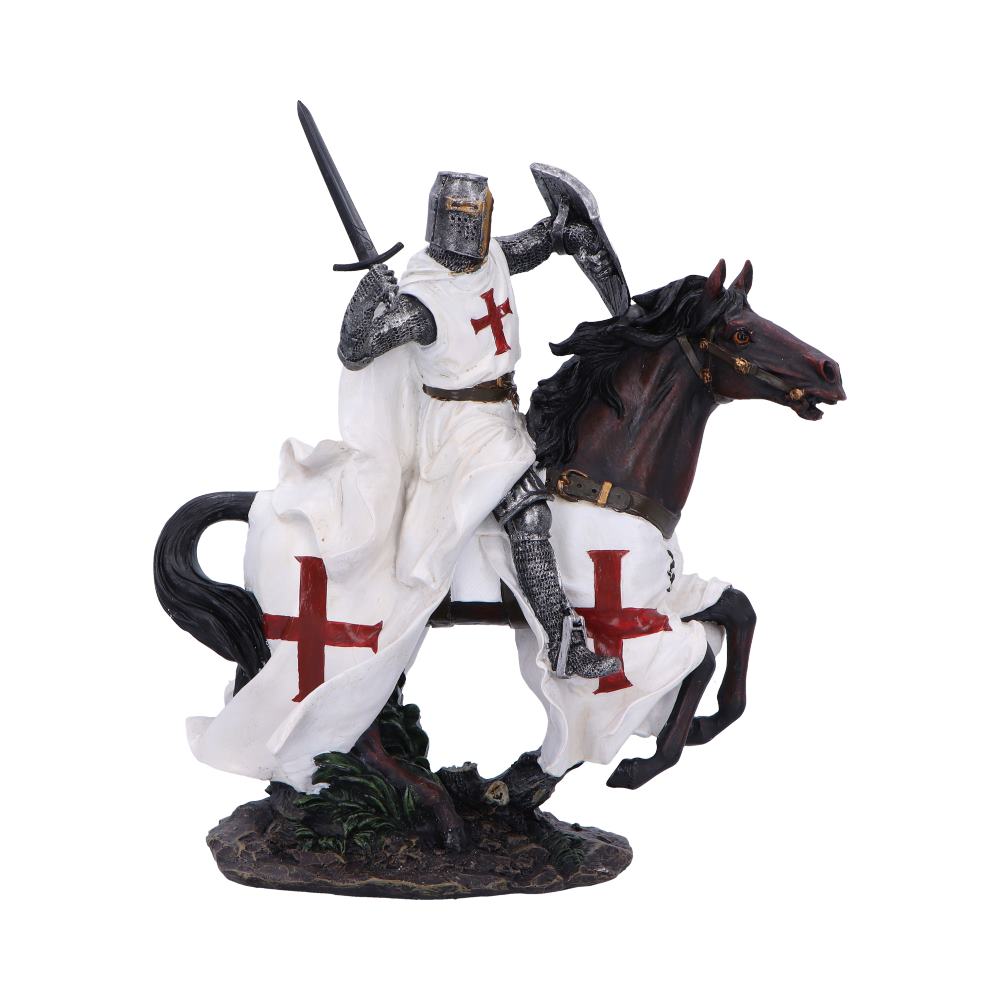 Take to Your Steed Medieval Templar Knight Figurine: 2 Figurines Medium (15 29cm) By NN Designs