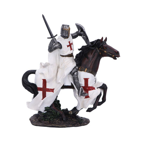 Take to Your Steed Medieval Templar Knight Figurine: 2 Figurines Medium (15 29cm) By NN Designs