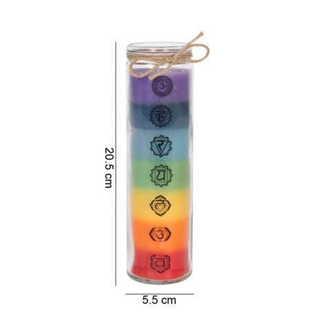 Tall Chakra Candle: 2 - Candles By Gift Moments