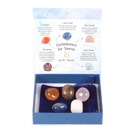Taurus Crystal Tumblestone Set: 2 - By Gift Moments