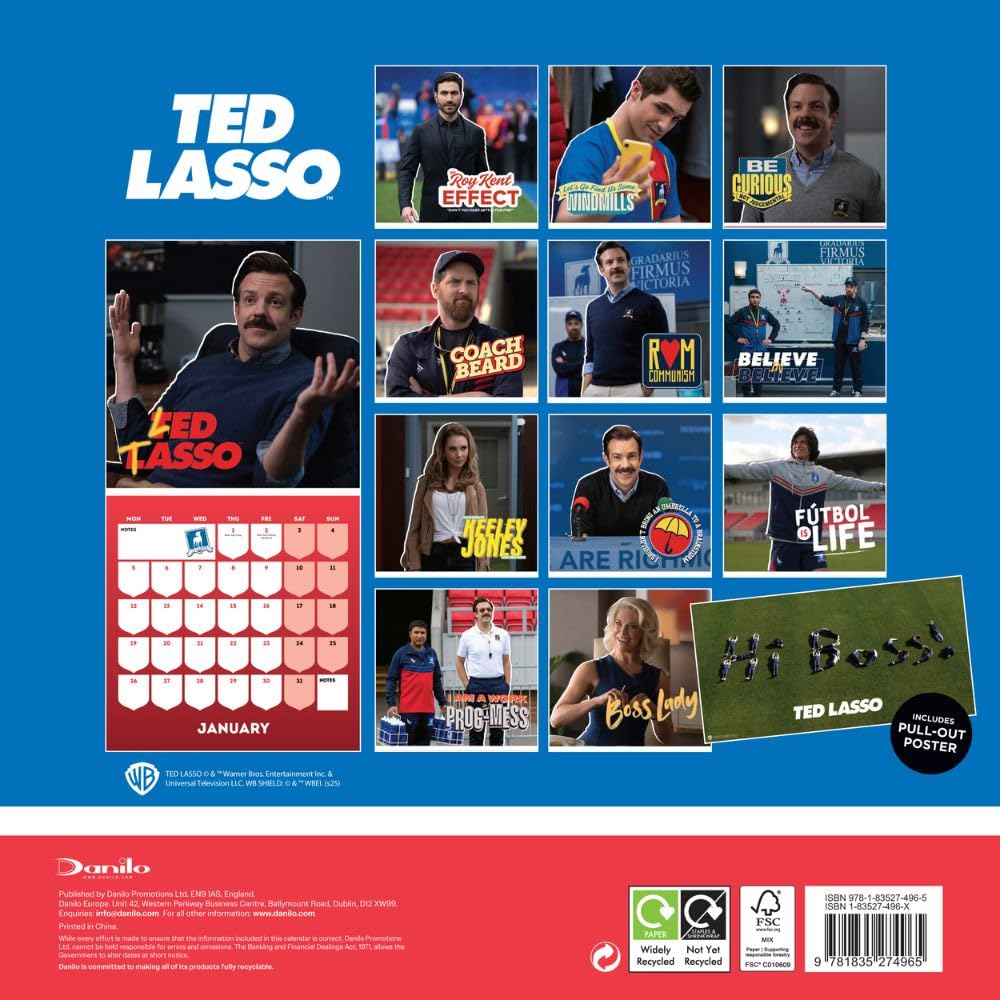 Ted Lasso Square Calendar 2026: 4 - Calendars By Ted Lasso