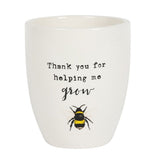 Thank You For Helping Me Grow Ceramic Plant Pot: 2 - Pots & Planters By Gift Moments