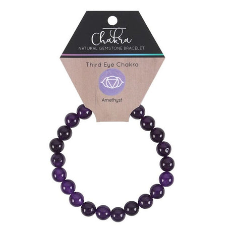 Third Eye Chakra Amethyst Gemstone Bracelet: 2 - Bracelets By Gift Moments