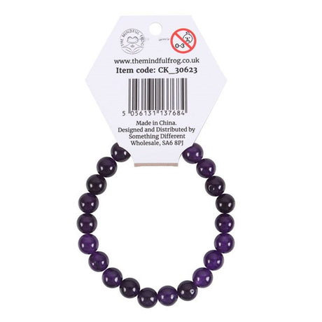 Third Eye Chakra Amethyst Gemstone Bracelet: 3 - Bracelets By Gift Moments