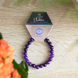 Third Eye Chakra Amethyst Gemstone Bracelet: 1 - Bracelets By Gift Moments