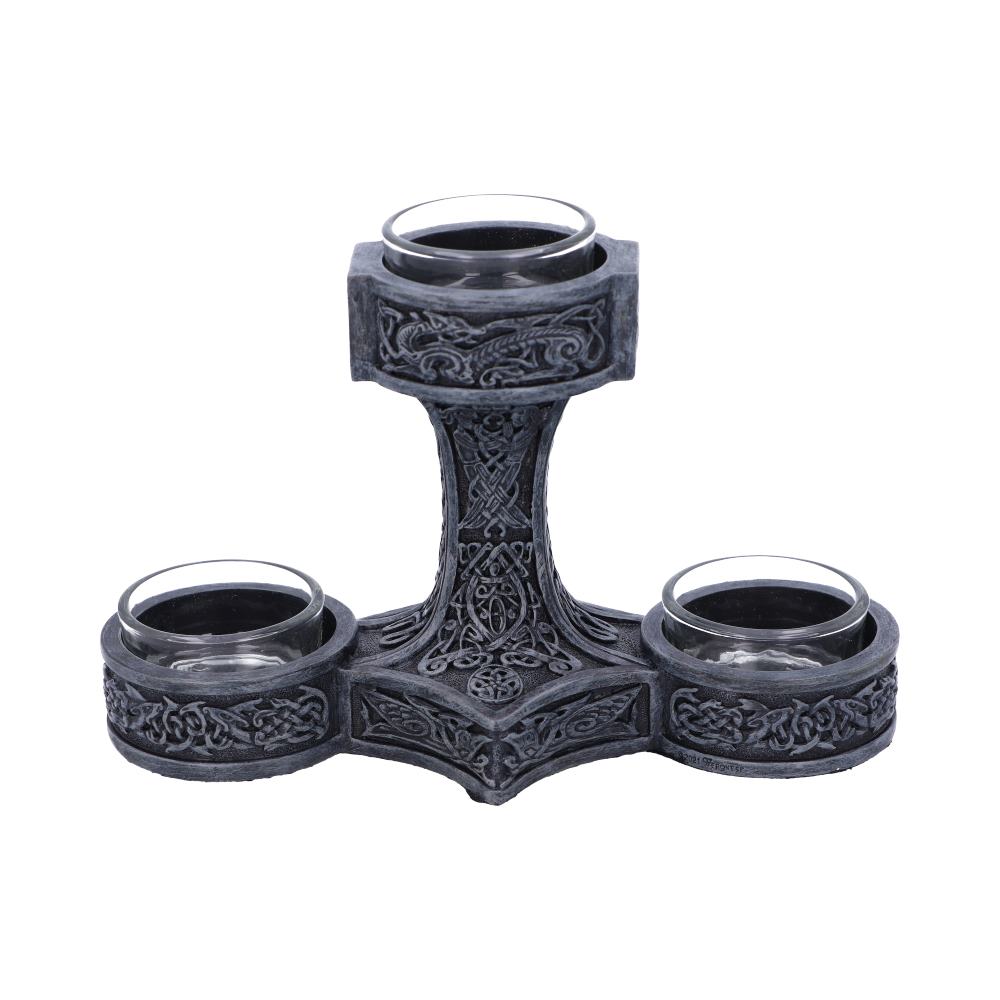 Thor’s Hammer Tea Light Holder 18.5cm: 4 - Candles & Holders By Gift Moments