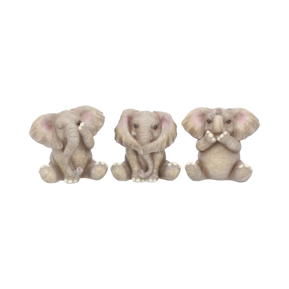 Three Baby Elephants Figurine Elephant Ornaments: 2 - Figures & Collectables By NN Designs