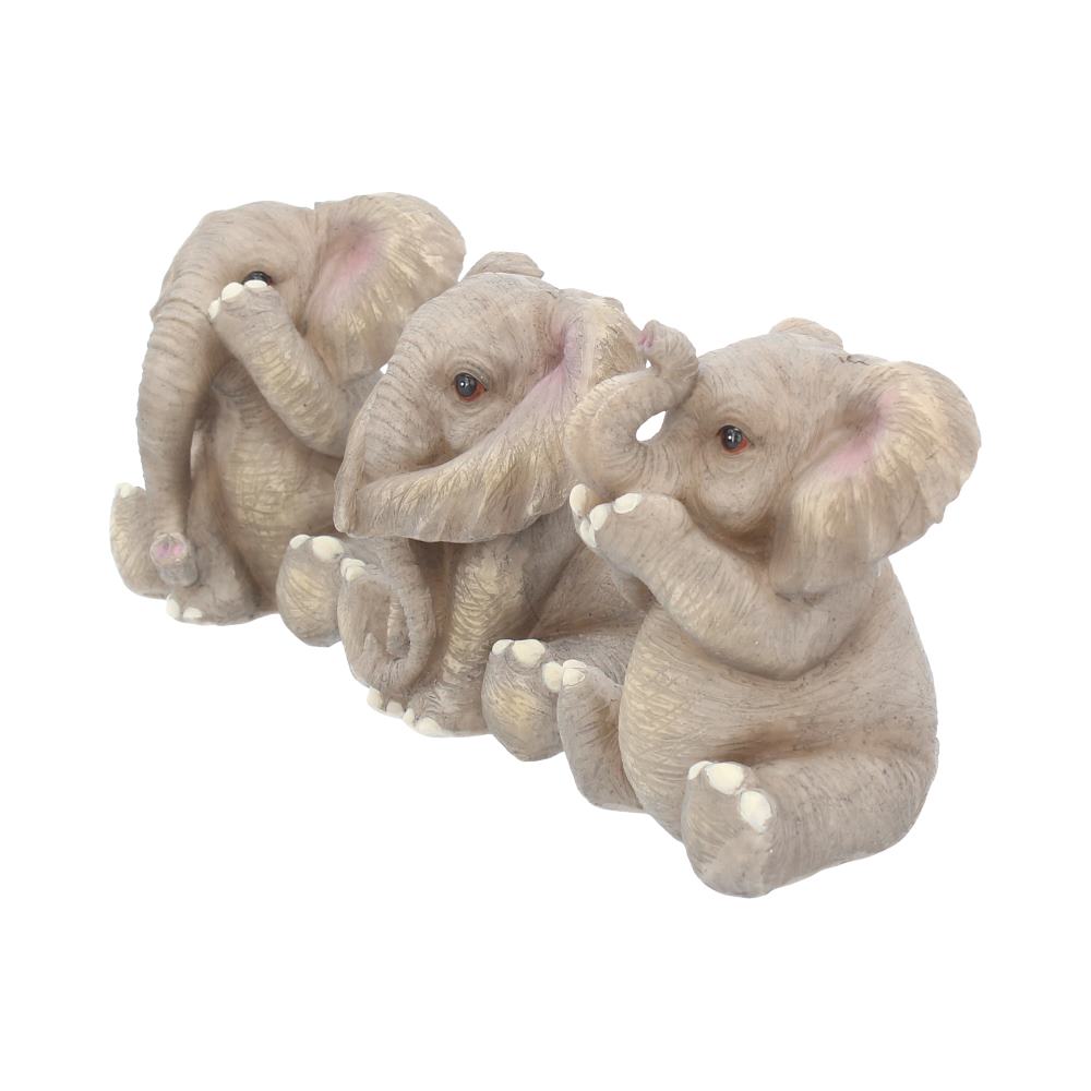 Three Baby Elephants Figurine Elephant Ornaments: 3 - Figures & Collectables By NN Designs
