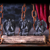 Three Wise Baphomet Figurines 10.2cm: 1 Figures & Collectables By Gift Moments