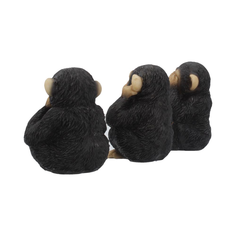 Three Wise Chimps 8cm: 4 - Figurines Small (Under 15cm) By NN Designs