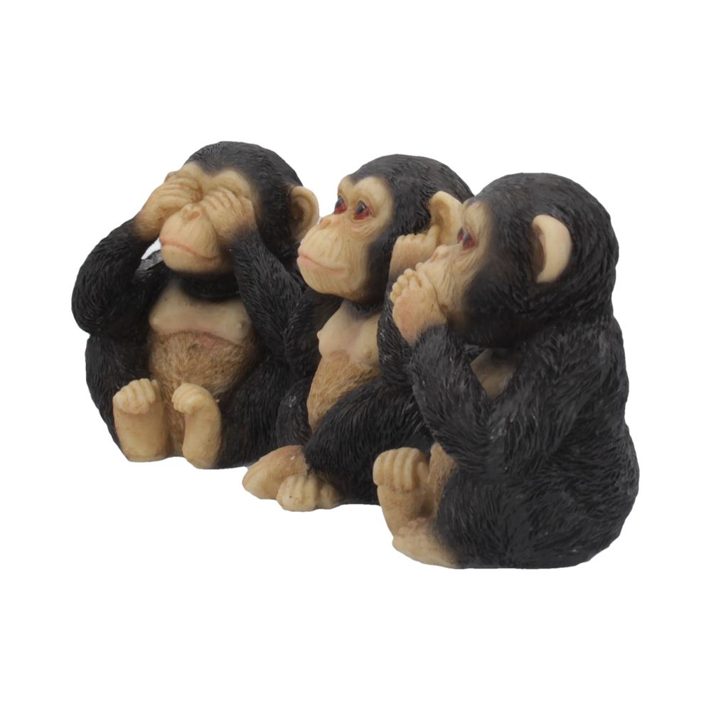 Three Wise Chimps 8cm: 3 - Figurines Small (Under 15cm) By NN Designs