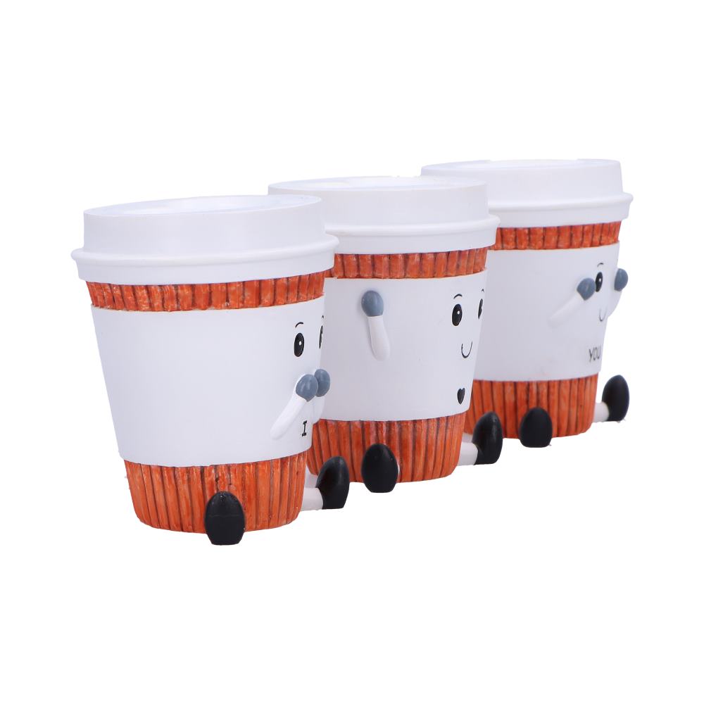 Three Wise Coffee Cups Figurines: 5 - Figurines Small (Under 15cm) By NN Designs