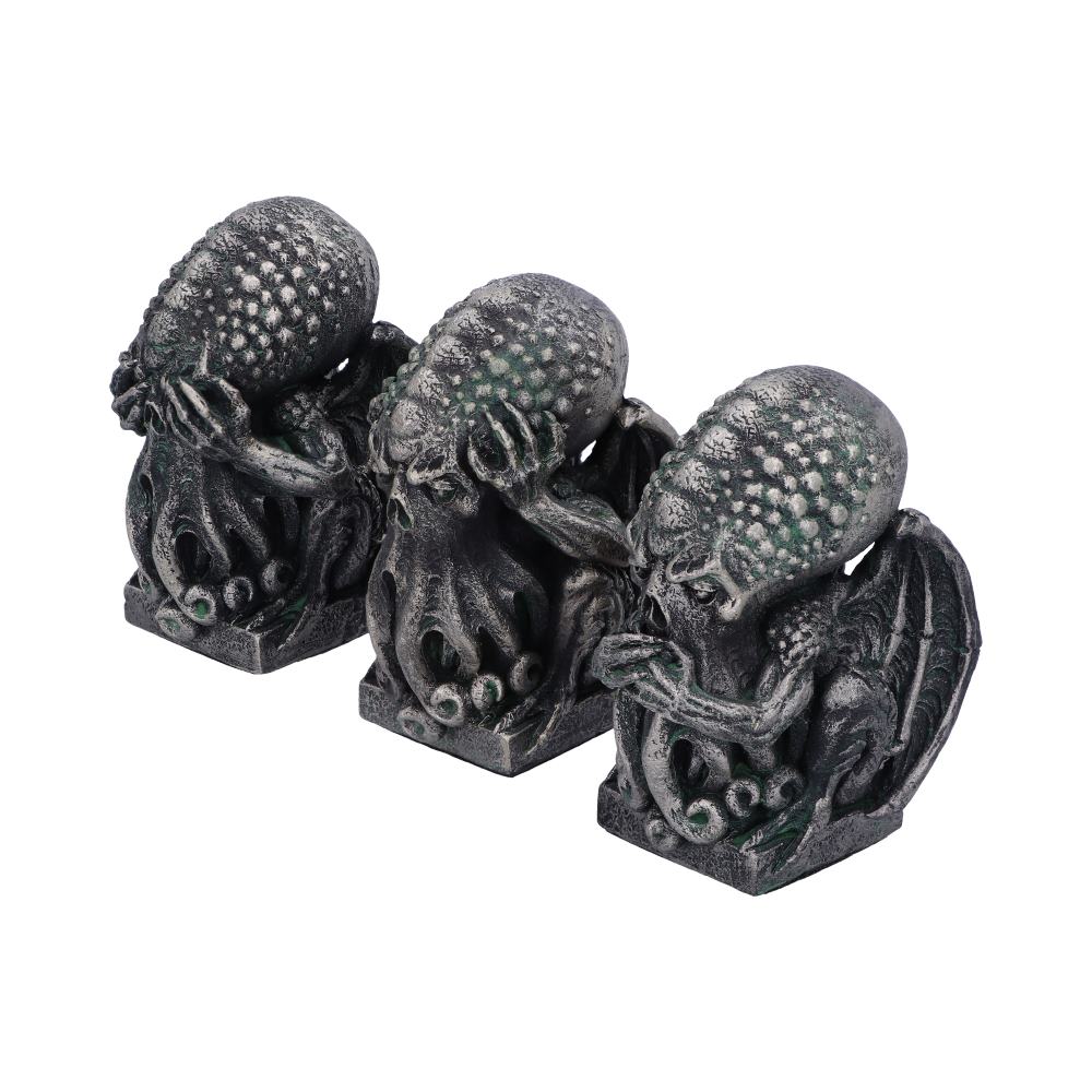 Three Wise Cthulhu Figurines 7.6cm: 3 - Figures & Collectables By Gift Moments