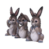 Three Wise Donkeys Figurines 11cm: 3 - Figures & Collectables By NN Designs