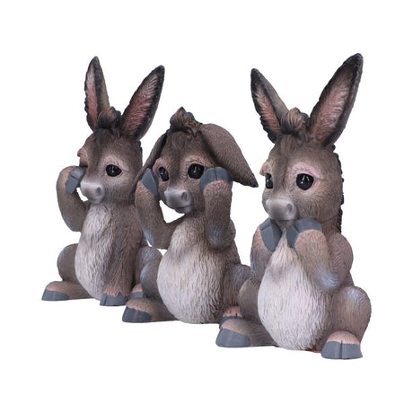 Three Wise Donkeys Figurines 11cm: 3 - Figures & Collectables By NN Designs