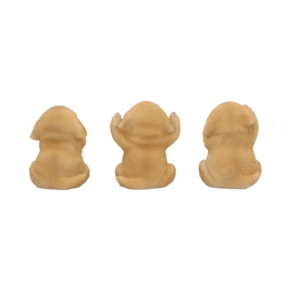 Three Wise Golden Labradors Figurines: 4 - Figurines Small (Under 15cm) By NN Designs