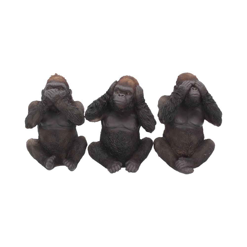 Three Wise Gorillas Figurine Gorilla Ornaments: 2 - Figures & Collectables By Gift Moments