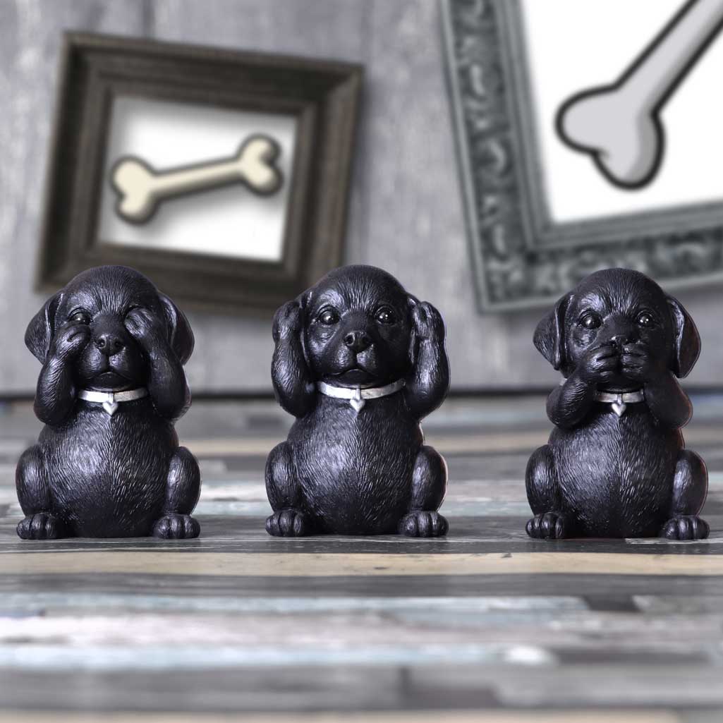 Three Wise Labradors 8.5cm: 1 - Figures & Collectables By NN Designs