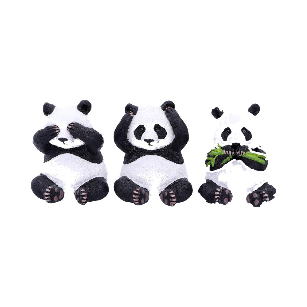 Three Wise Pandas Bear Ornaments: 3 - Figures & Collectables By NN Designs