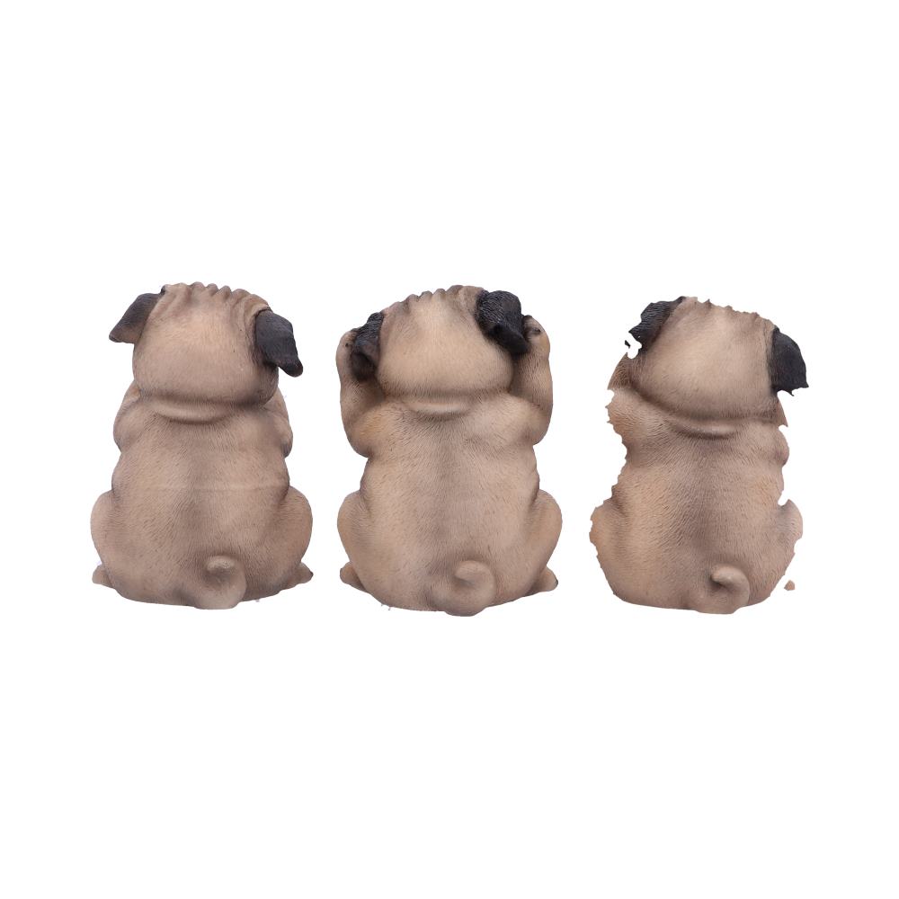 Three Wise Pugs Dog Ornaments: 4 - Figures & Collectables By NN Designs