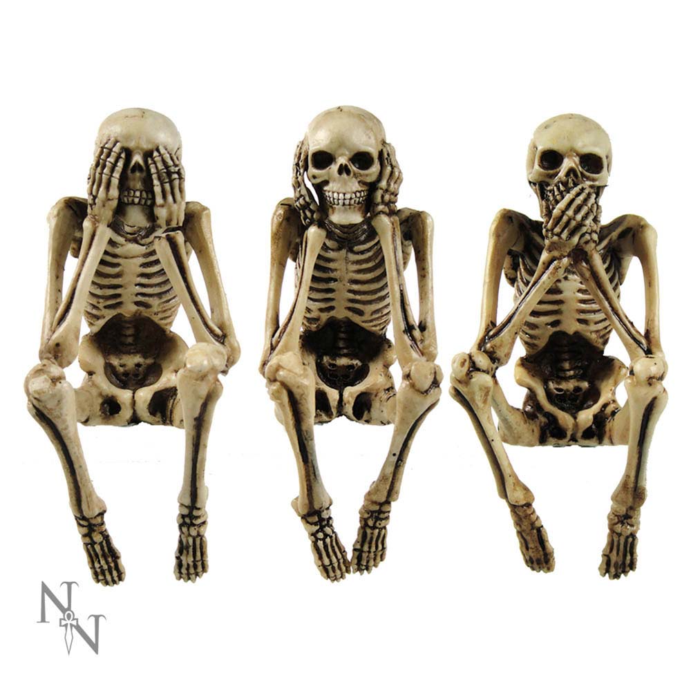 Three Wise Skeletons Figurine Skeleton Ornaments: 2 - Figures & Collectables By Gift Moments