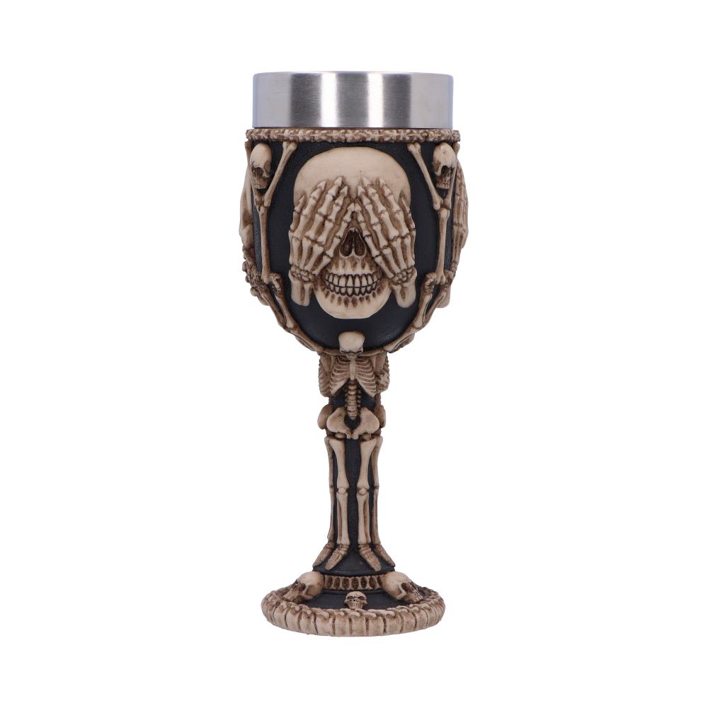 Three Wise Skeletons Goblet 20cm: 2 - Goblets & Chalices By Gift Moments
